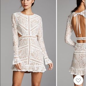 For love & lemons size xs white lace dress